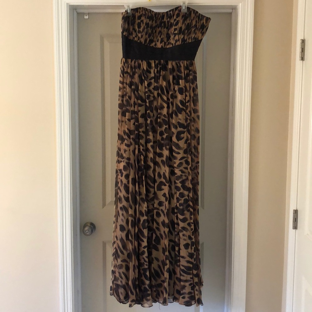 Strapless Cheetah Print ball gown